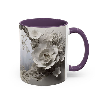 Elevate Your Morning Routine with the 3D Misty Forest - Accent Coffee Mug (11, 15oz) Mely Mela