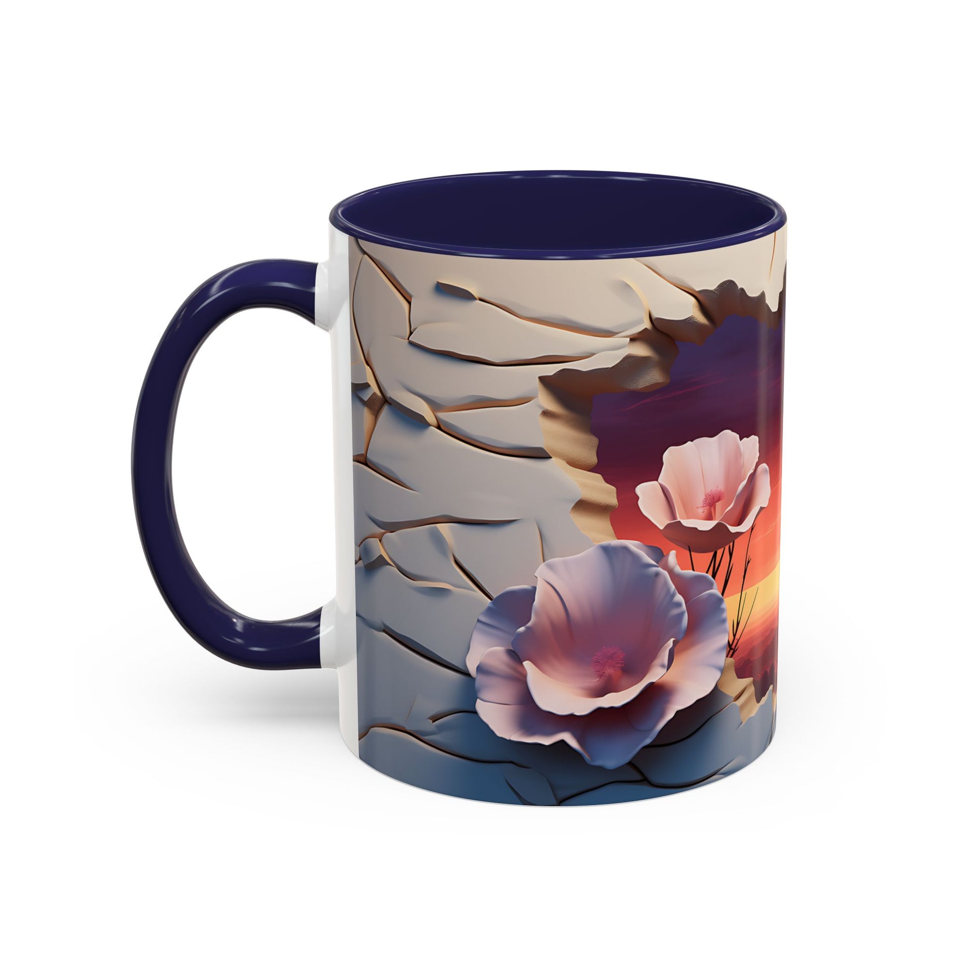 Elevate Every Sip with the 3D Canyon at Dusk - Accent Coffee Mug (11, 15oz) Mely Mela