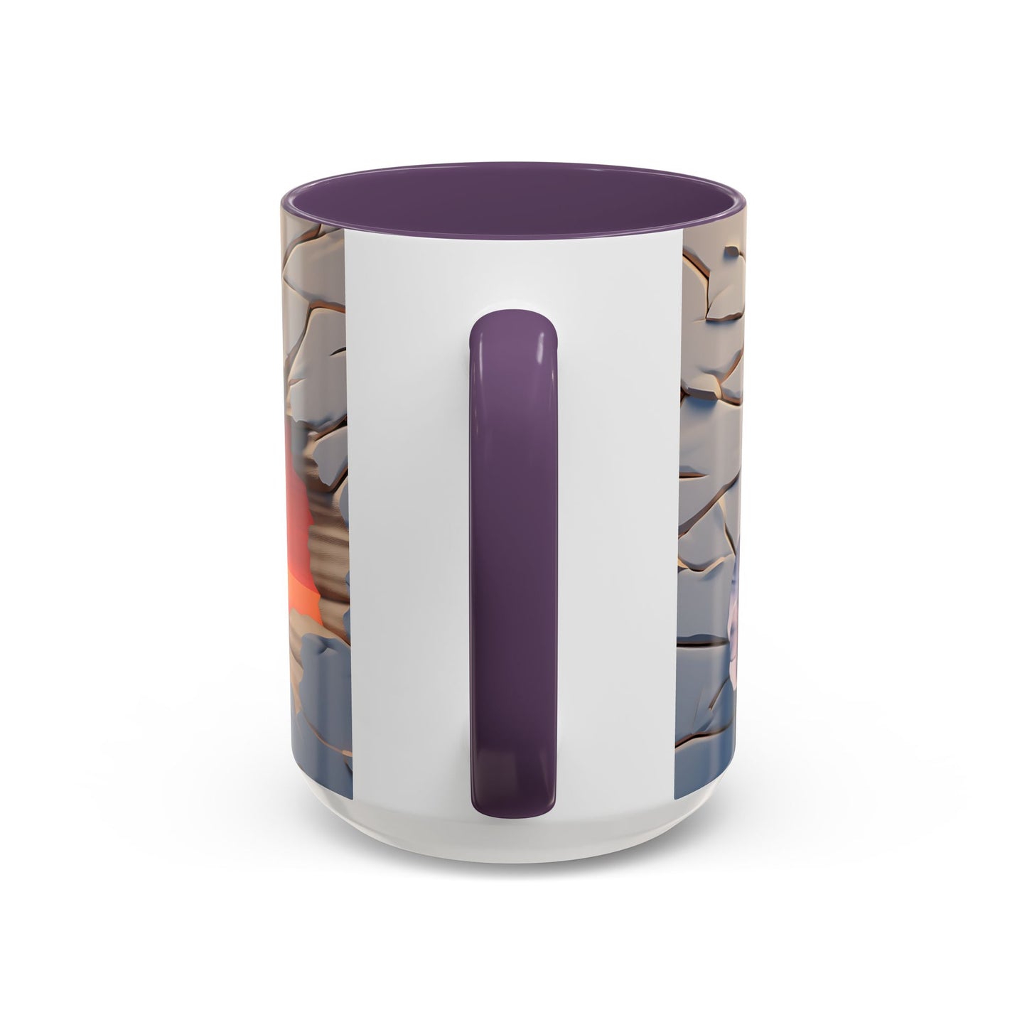 Elevate Every Sip with the 3D Canyon at Dusk - Accent Coffee Mug (11, 15oz) Mely Mela