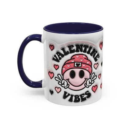 Valentine Vibes - Accent Coffee Mug (11oz, 15oz) Mely Mela