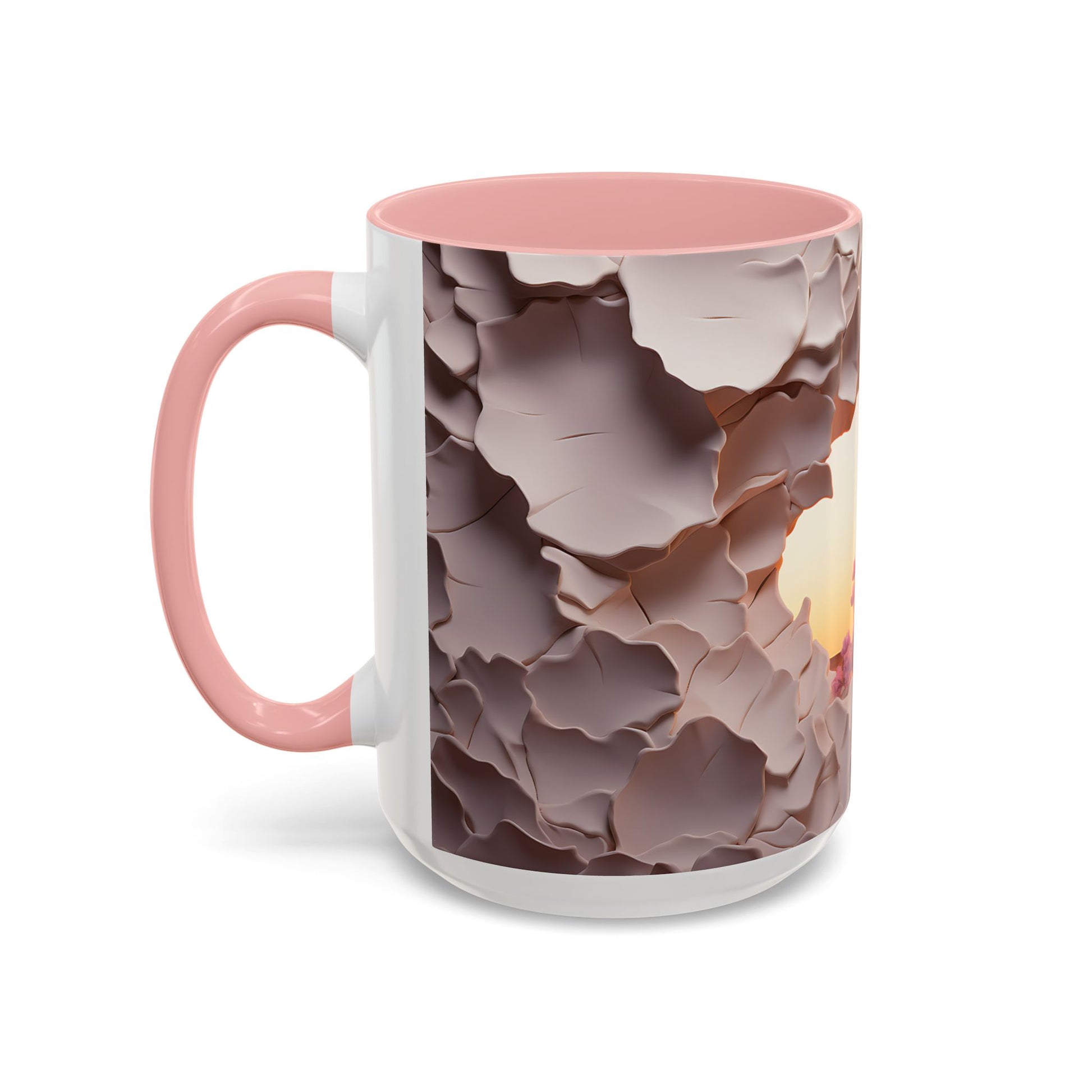 Elevate Your Coffee Break with the 3D Canyon at Dusk - Accent Coffee Mug (11oz, 15oz) Mely Mela