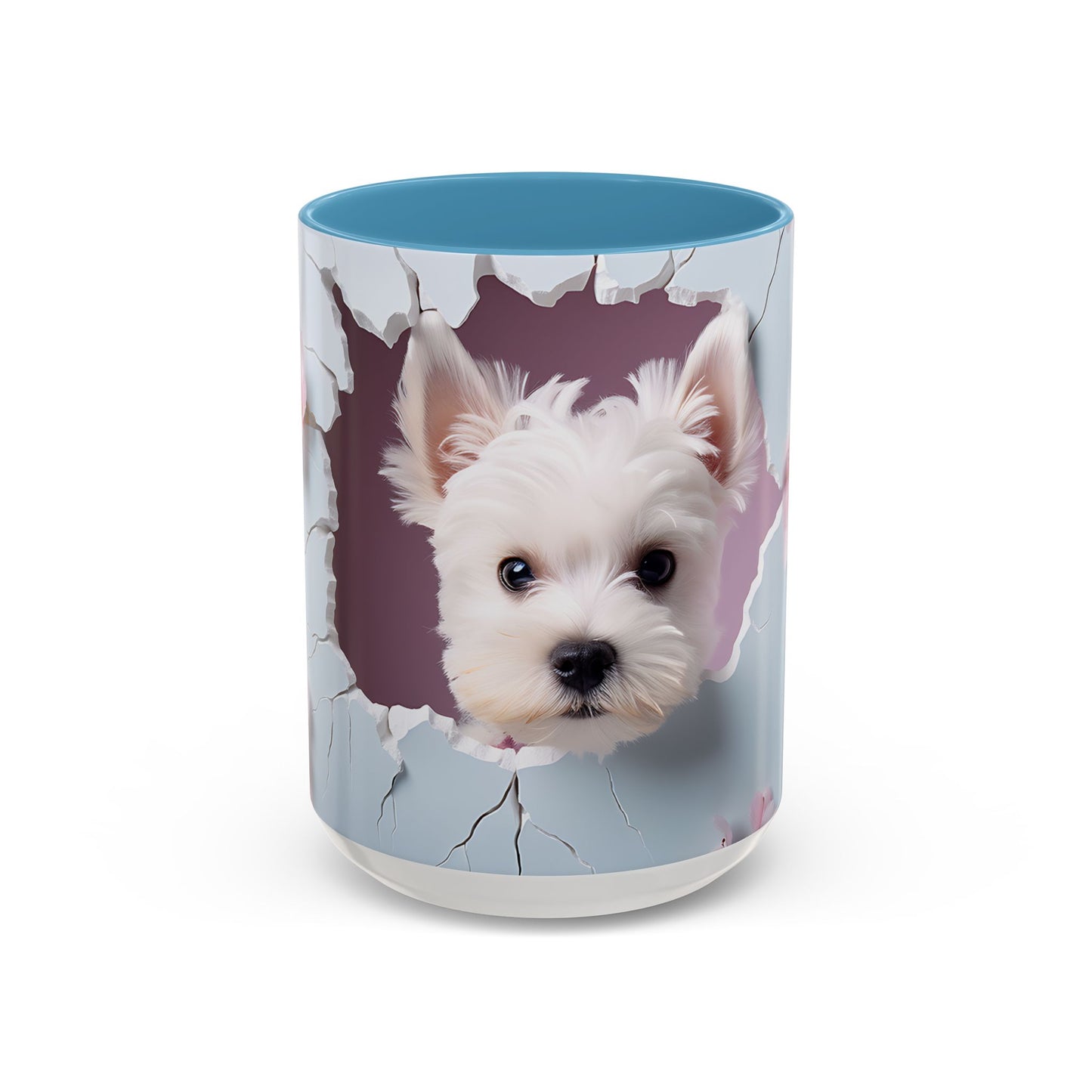 Adorable and Functional: 3D Dog - Accent Coffee Mug (11oz, 15oz) Mely Mela