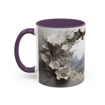 Elevate Your Morning Routine with the 3D Misty Forest - Accent Coffee Mug (11, 15oz) Mely Mela