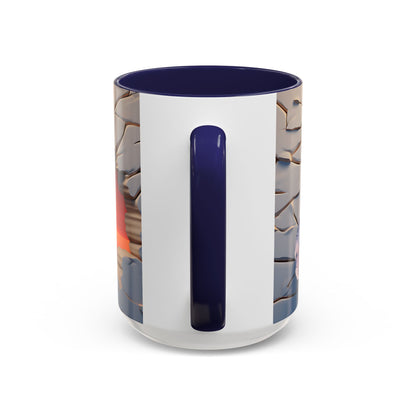 Elevate Every Sip with the 3D Canyon at Dusk - Accent Coffee Mug (11, 15oz) Mely Mela