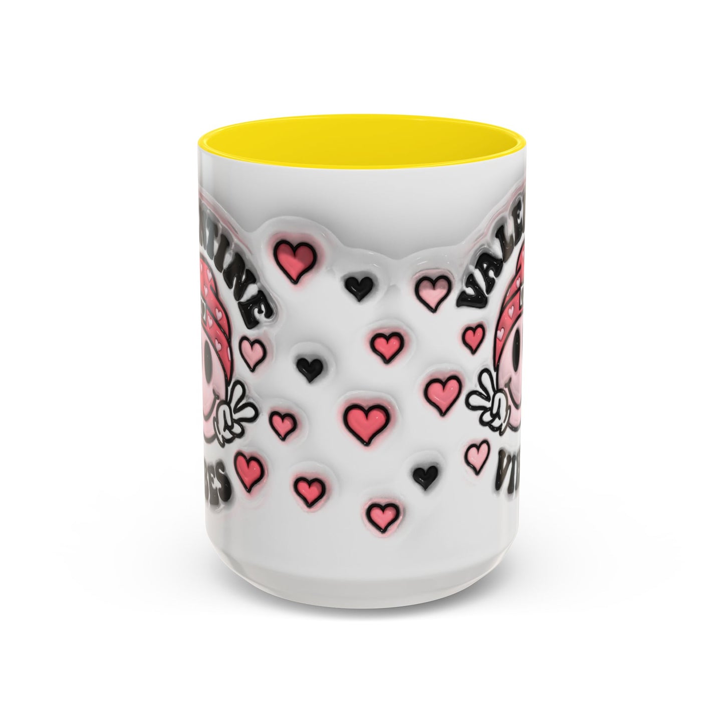 Valentine Vibes - Accent Coffee Mug (11oz, 15oz) Mely Mela