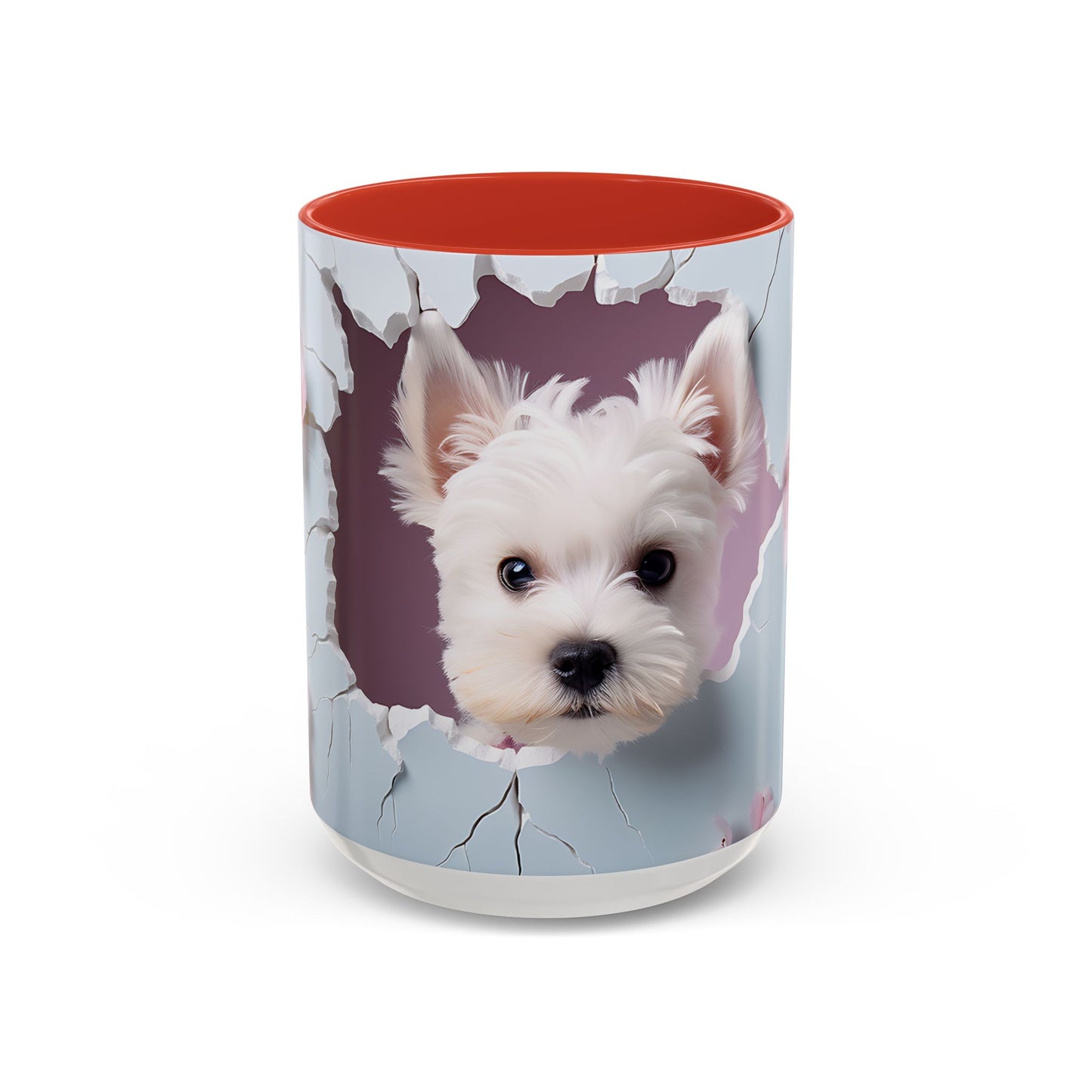 Adorable and Functional: 3D Dog - Accent Coffee Mug (11oz, 15oz) Mely Mela