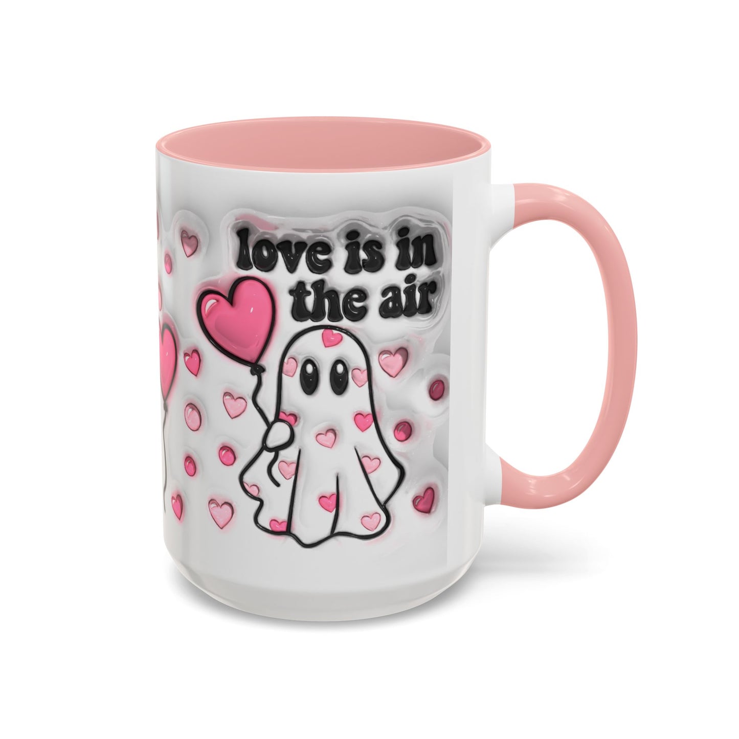 "Love is in the Air" Accent Coffee Mug – Perfect Valentine’s Day Gift (11oz & 15oz) Mely Mela