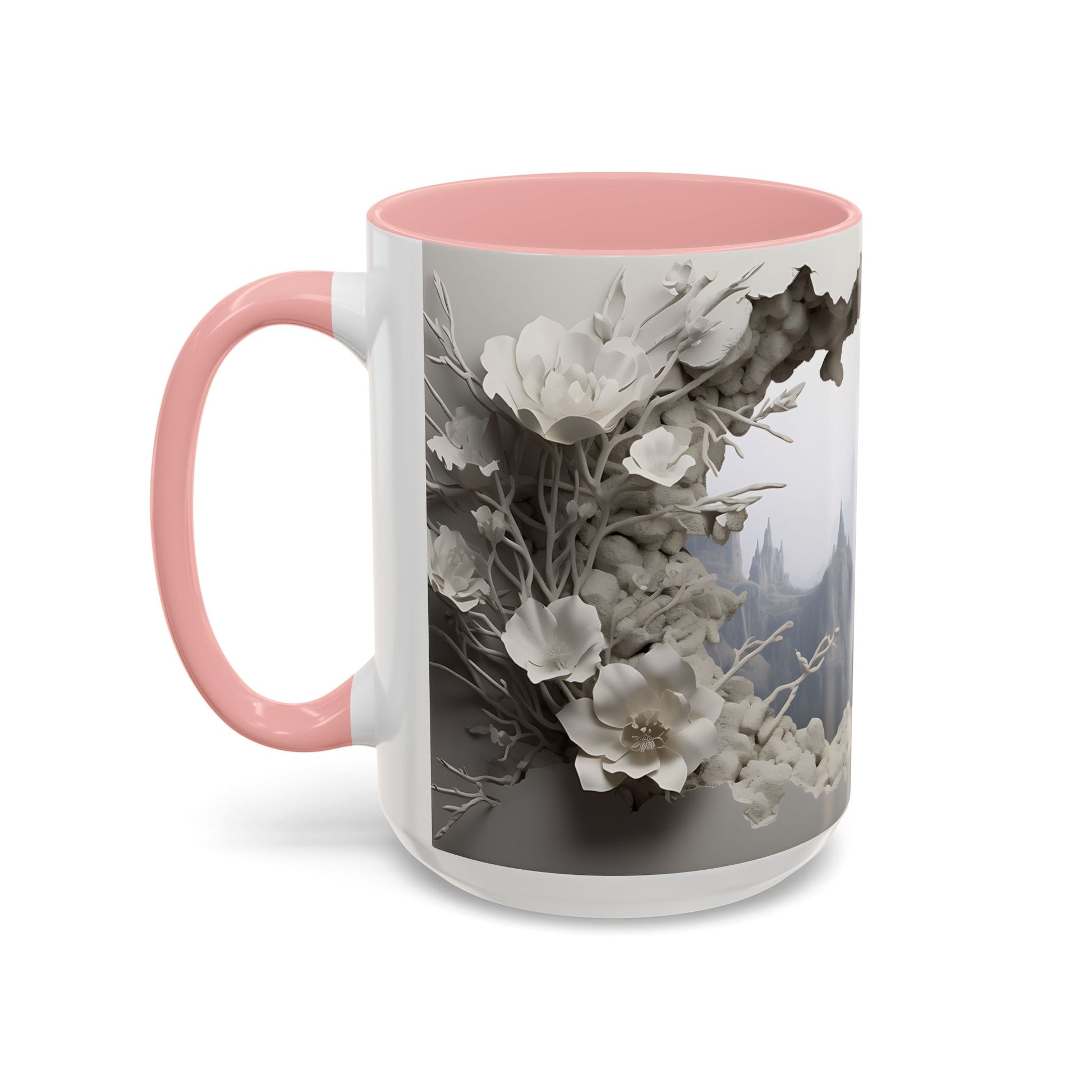 Elevate Your Morning Routine with the 3D Misty Forest - Accent Coffee Mug (11, 15oz) Mely Mela