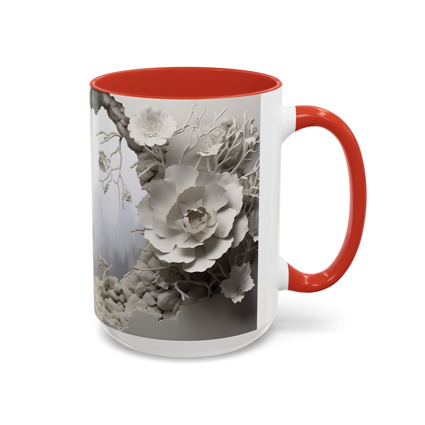 Elevate Your Morning Routine with the 3D Misty Forest - Accent Coffee Mug (11, 15oz) Mely Mela