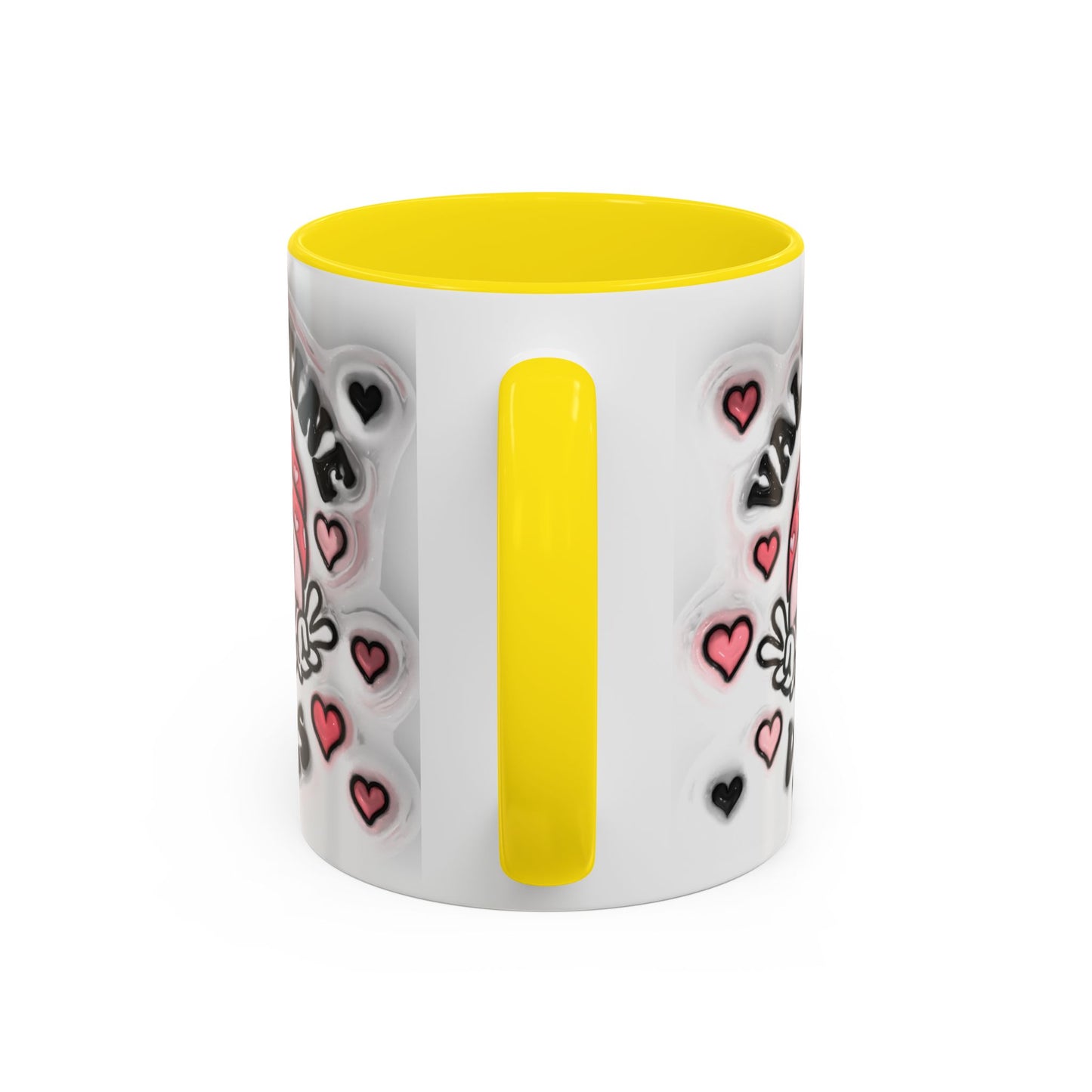 Valentine Vibes - Accent Coffee Mug (11oz, 15oz) Mely Mela