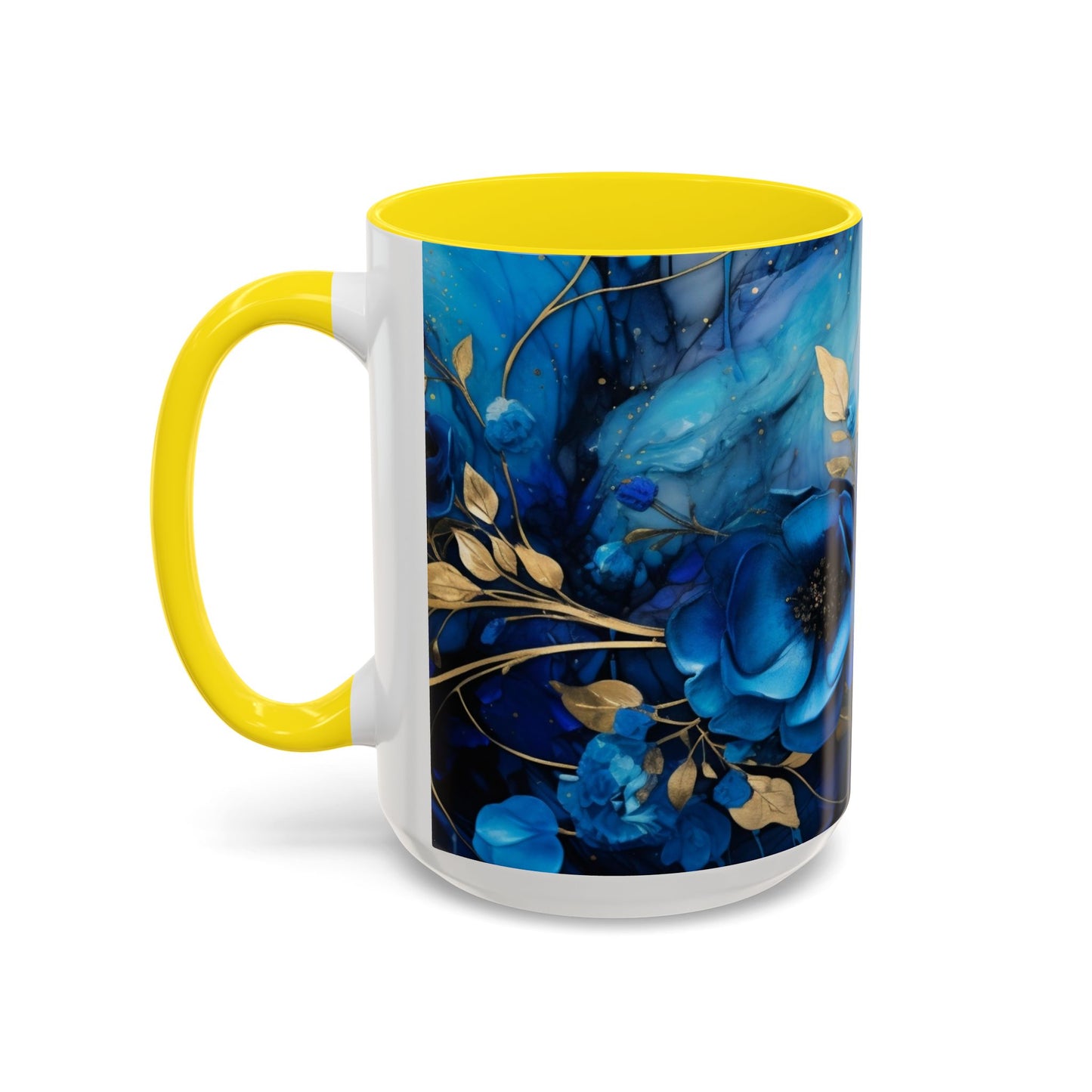 Elegance in Every Sip: Blue Roses - Accent Coffee Mug (11, 15oz) Mely Mela