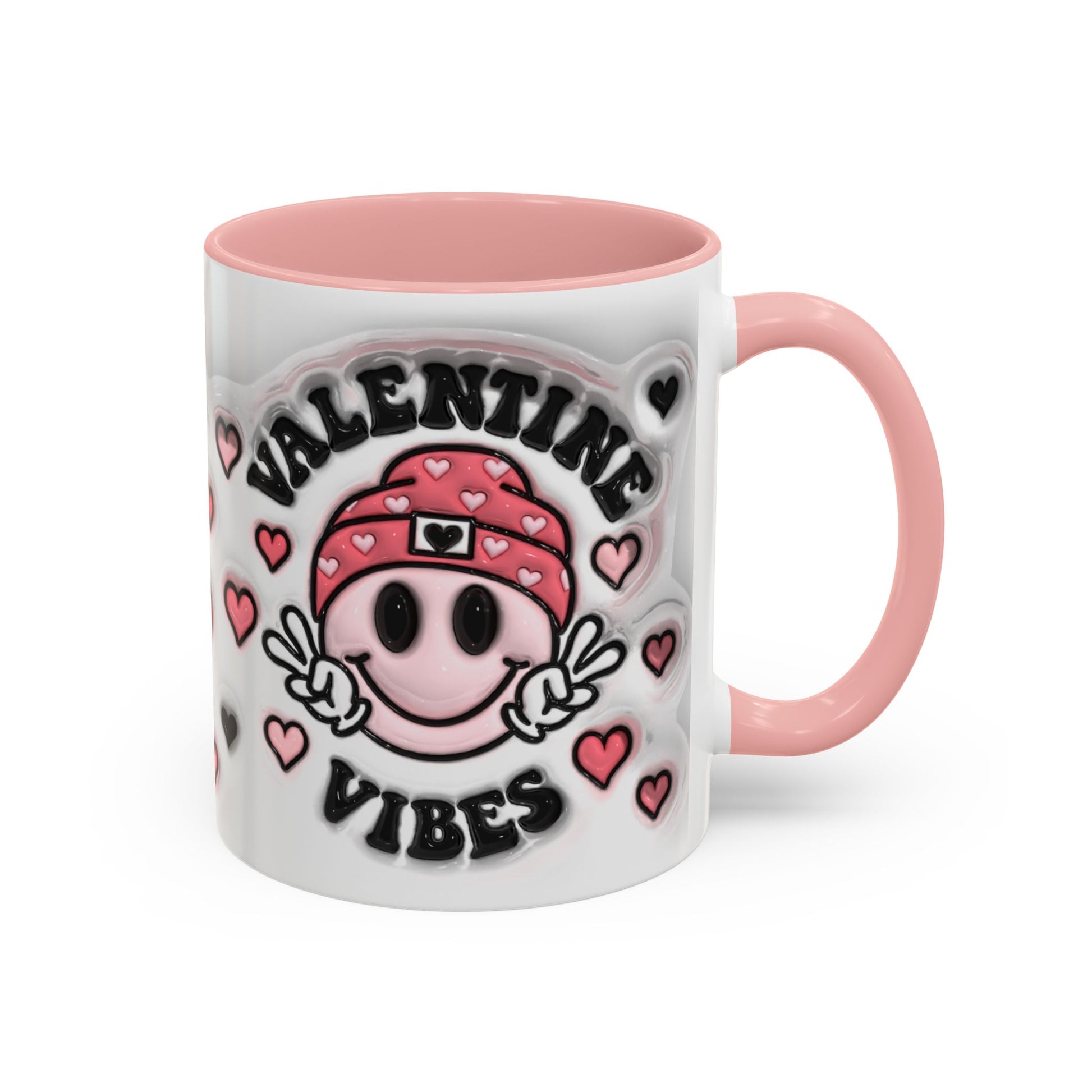 Valentine Vibes - Accent Coffee Mug (11oz, 15oz) Mely Mela