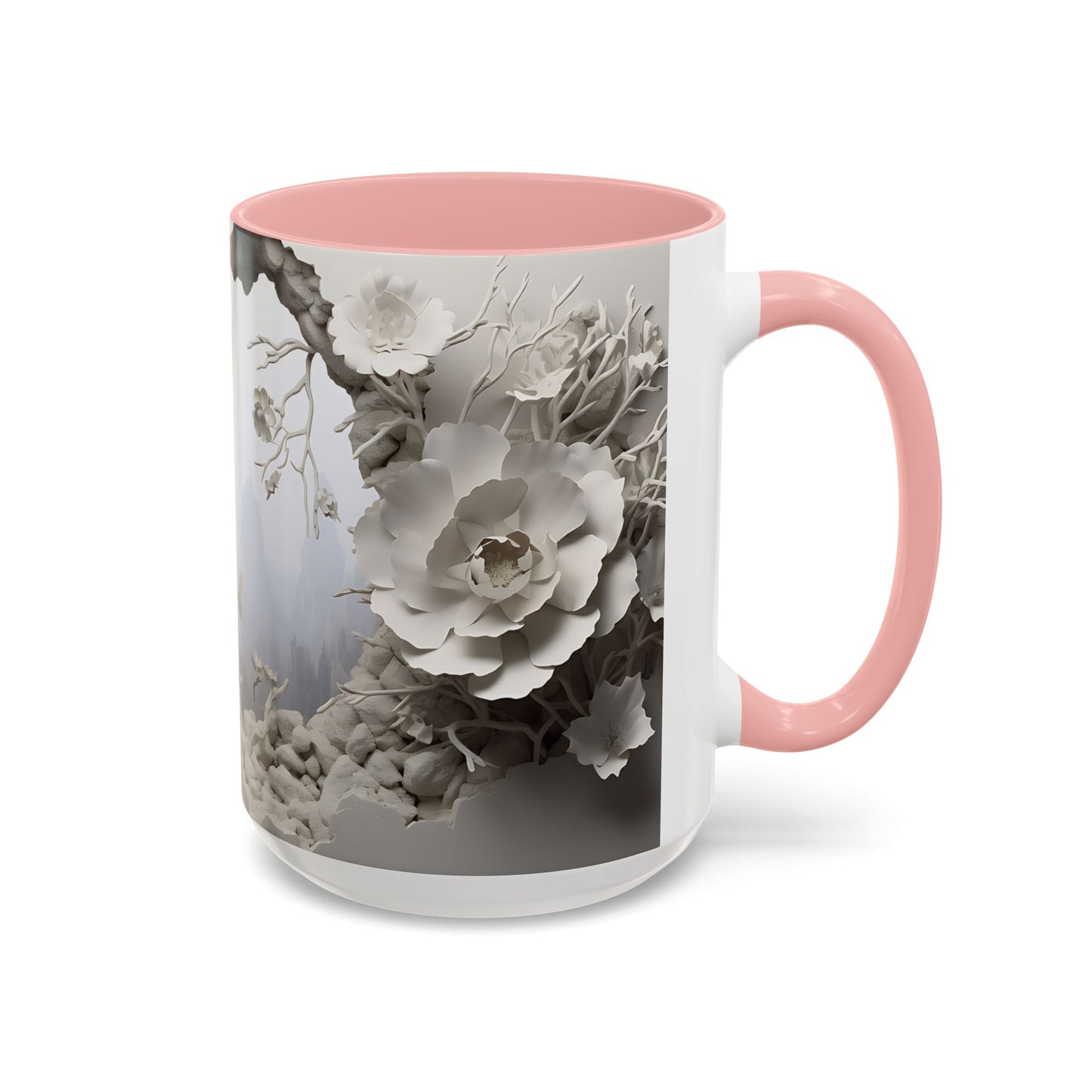 Elevate Your Morning Routine with the 3D Misty Forest - Accent Coffee Mug (11, 15oz) Mely Mela