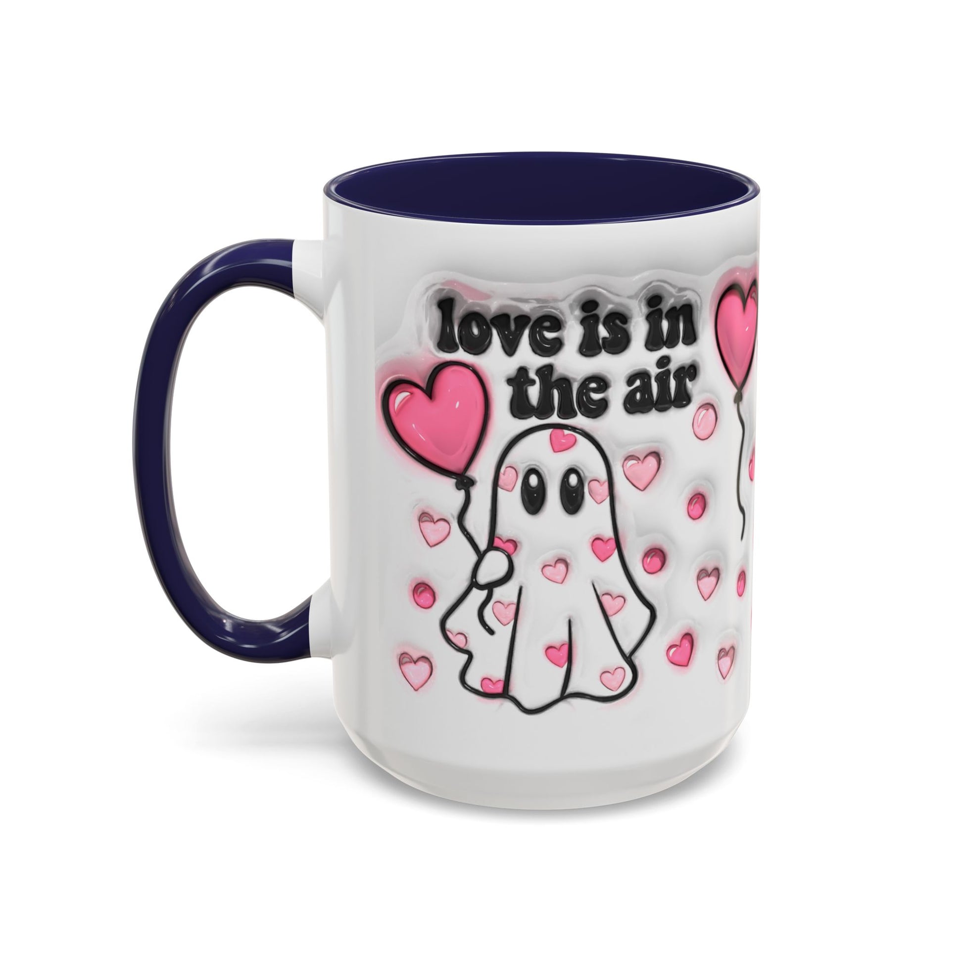 "Love is in the Air" Accent Coffee Mug – Perfect Valentine’s Day Gift (11oz & 15oz) Mely Mela