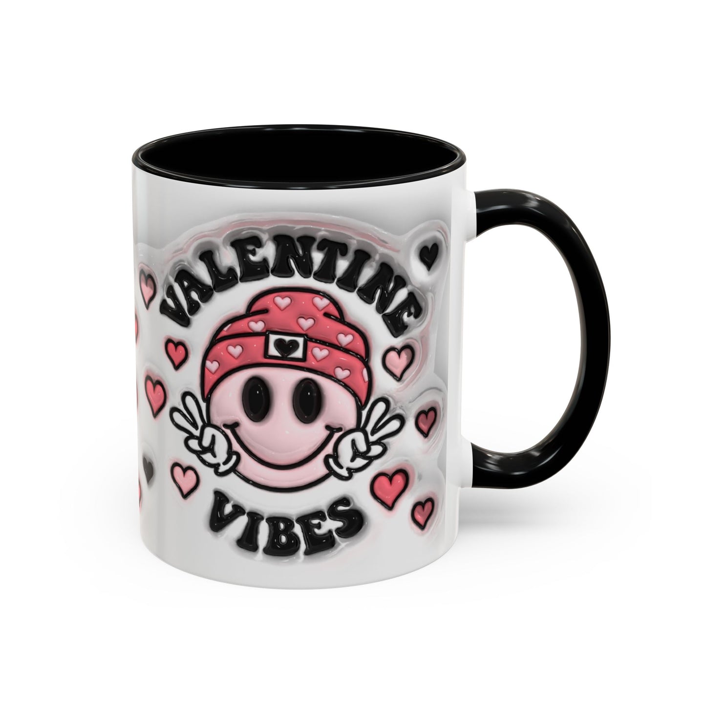 Valentine Vibes - Accent Coffee Mug (11oz, 15oz) Mely Mela