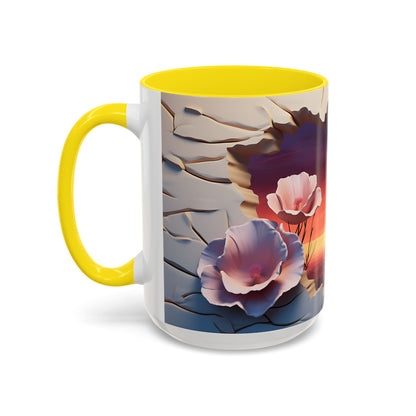 Elevate Every Sip with the 3D Canyon at Dusk - Accent Coffee Mug (11, 15oz) Mely Mela