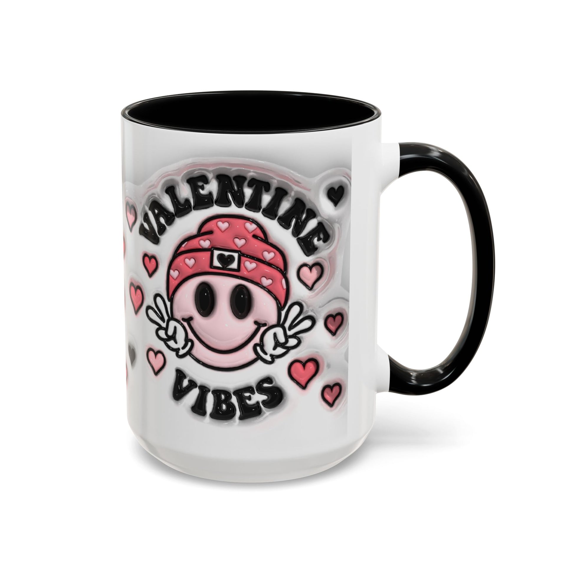 Valentine Vibes - Accent Coffee Mug (11oz, 15oz) Mely Mela