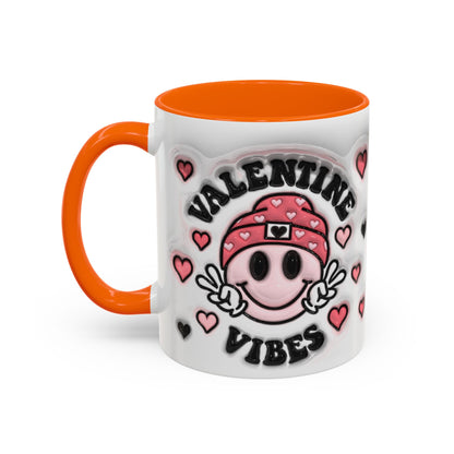 Valentine Vibes - Accent Coffee Mug (11oz, 15oz) Mely Mela