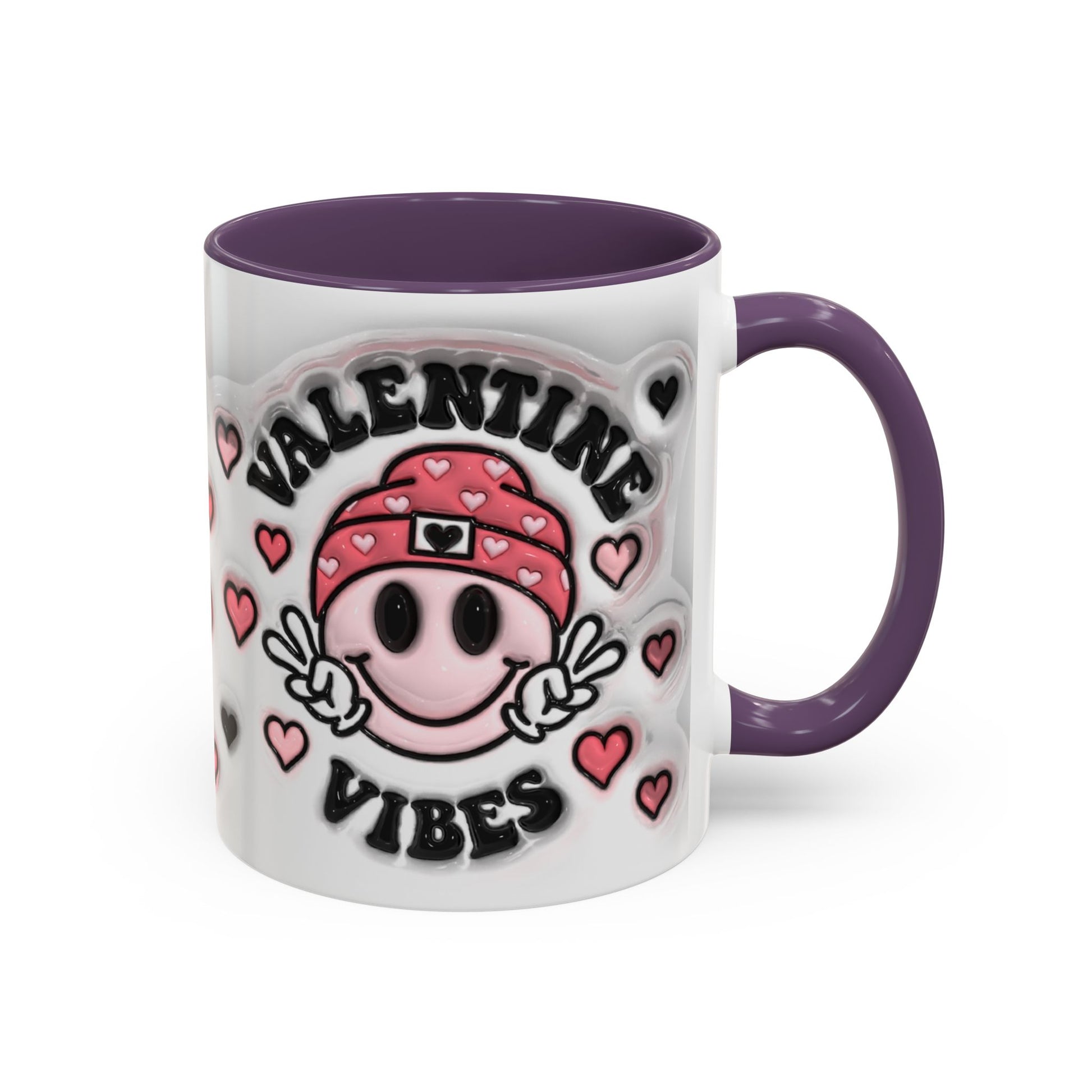 Valentine Vibes - Accent Coffee Mug (11oz, 15oz) Mely Mela