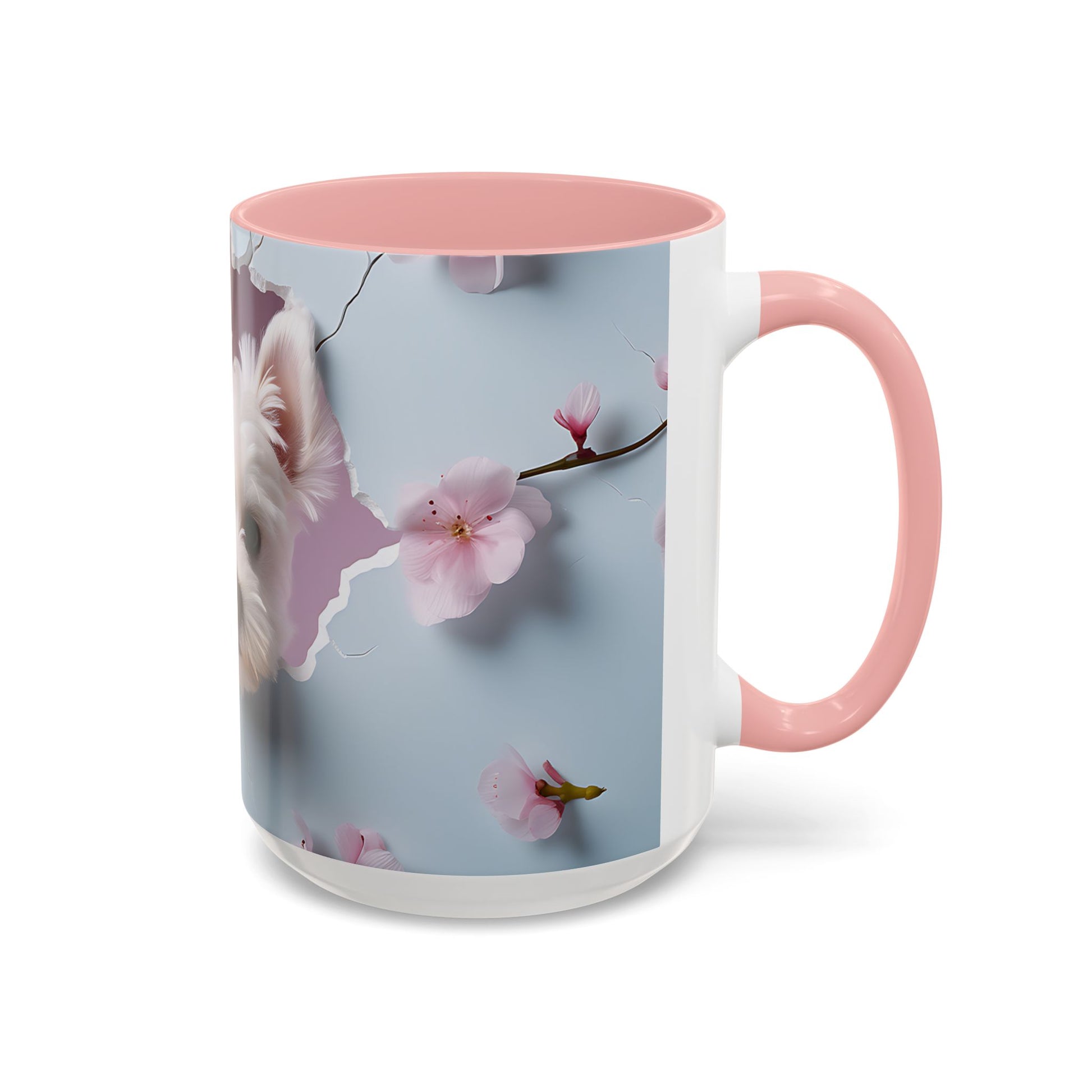 Adorable and Functional: 3D Dog - Accent Coffee Mug (11oz, 15oz) Mely Mela