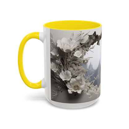 Elevate Your Morning Routine with the 3D Misty Forest - Accent Coffee Mug (11, 15oz) Mely Mela