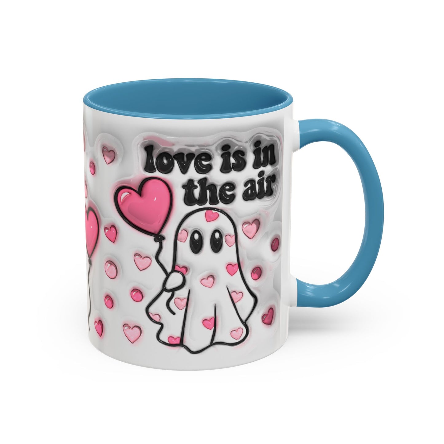 "Love is in the Air" Accent Coffee Mug – Perfect Valentine’s Day Gift (11oz & 15oz) Mely Mela