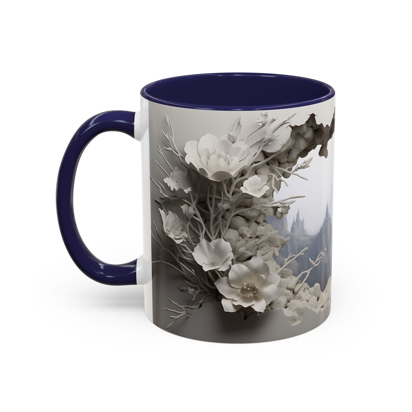 Elevate Your Morning Routine with the 3D Misty Forest - Accent Coffee Mug (11, 15oz) Mely Mela