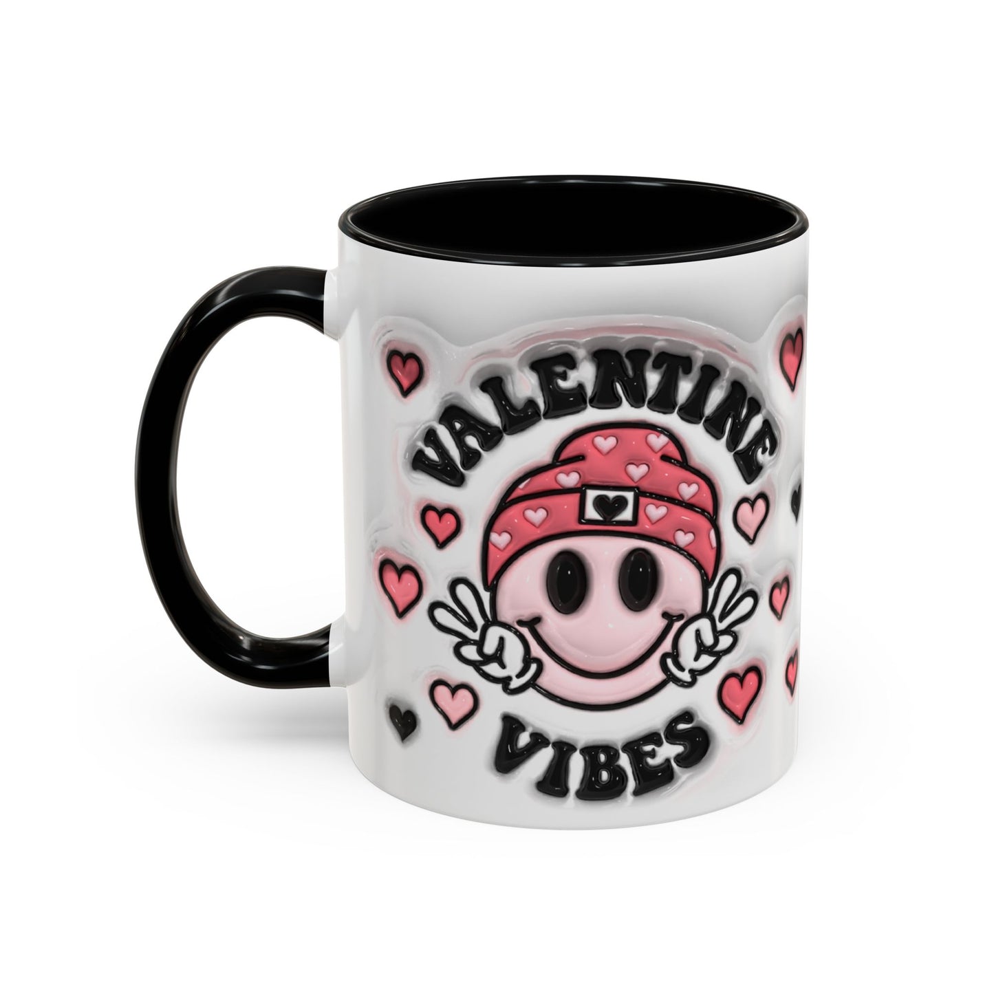 Valentine Vibes - Accent Coffee Mug (11oz, 15oz) Mely Mela