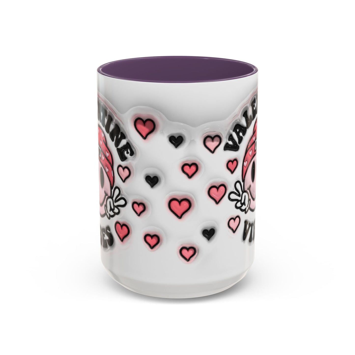 Valentine Vibes - Accent Coffee Mug (11oz, 15oz) Mely Mela