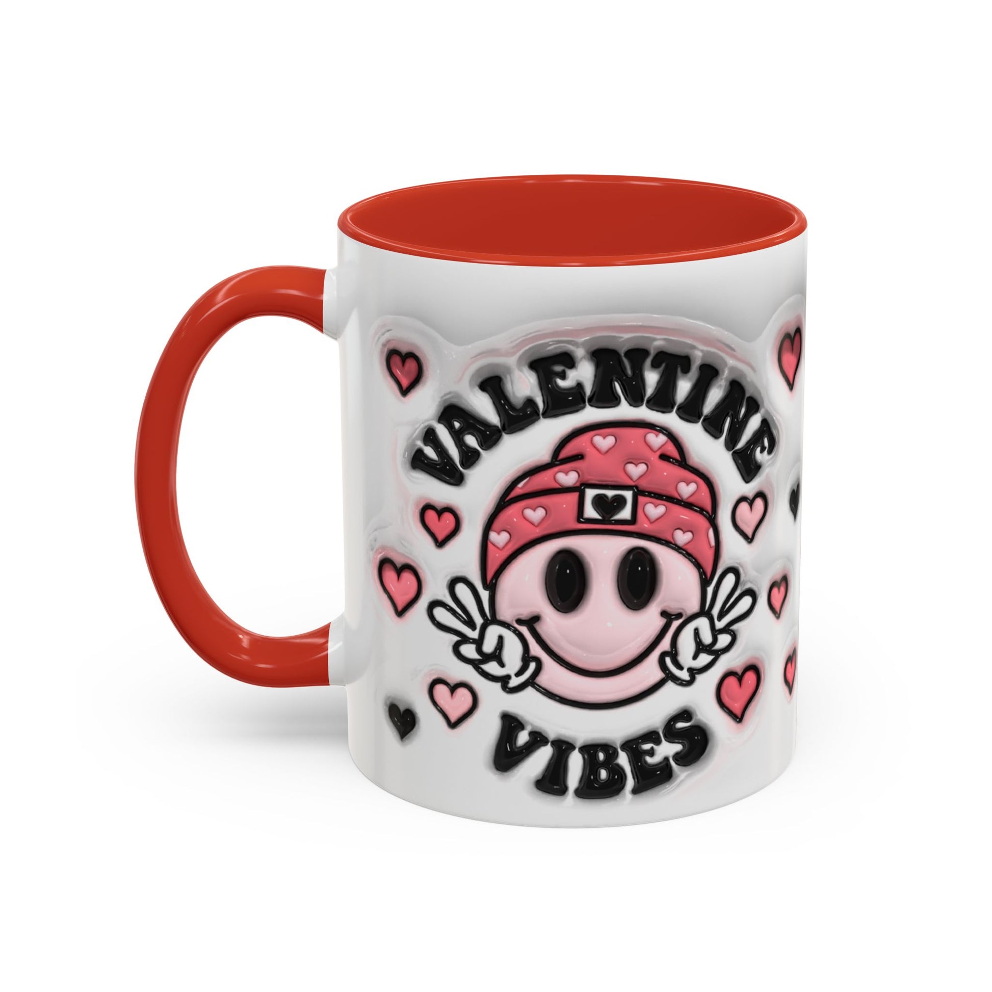 Valentine Vibes - Accent Coffee Mug (11oz, 15oz) Mely Mela