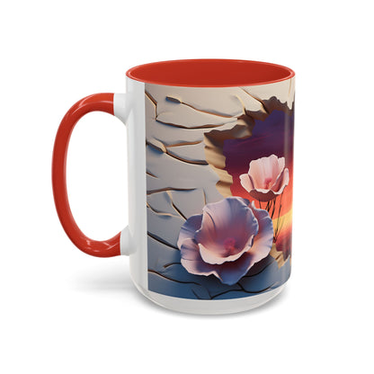 Elevate Every Sip with the 3D Canyon at Dusk - Accent Coffee Mug (11, 15oz) Mely Mela