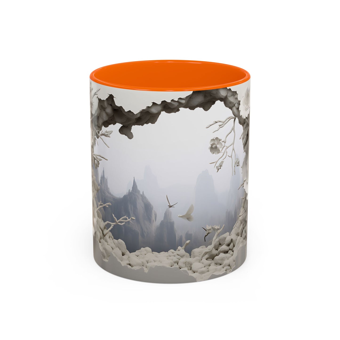 Elevate Your Morning Routine with the 3D Misty Forest - Accent Coffee Mug (11, 15oz) Mely Mela