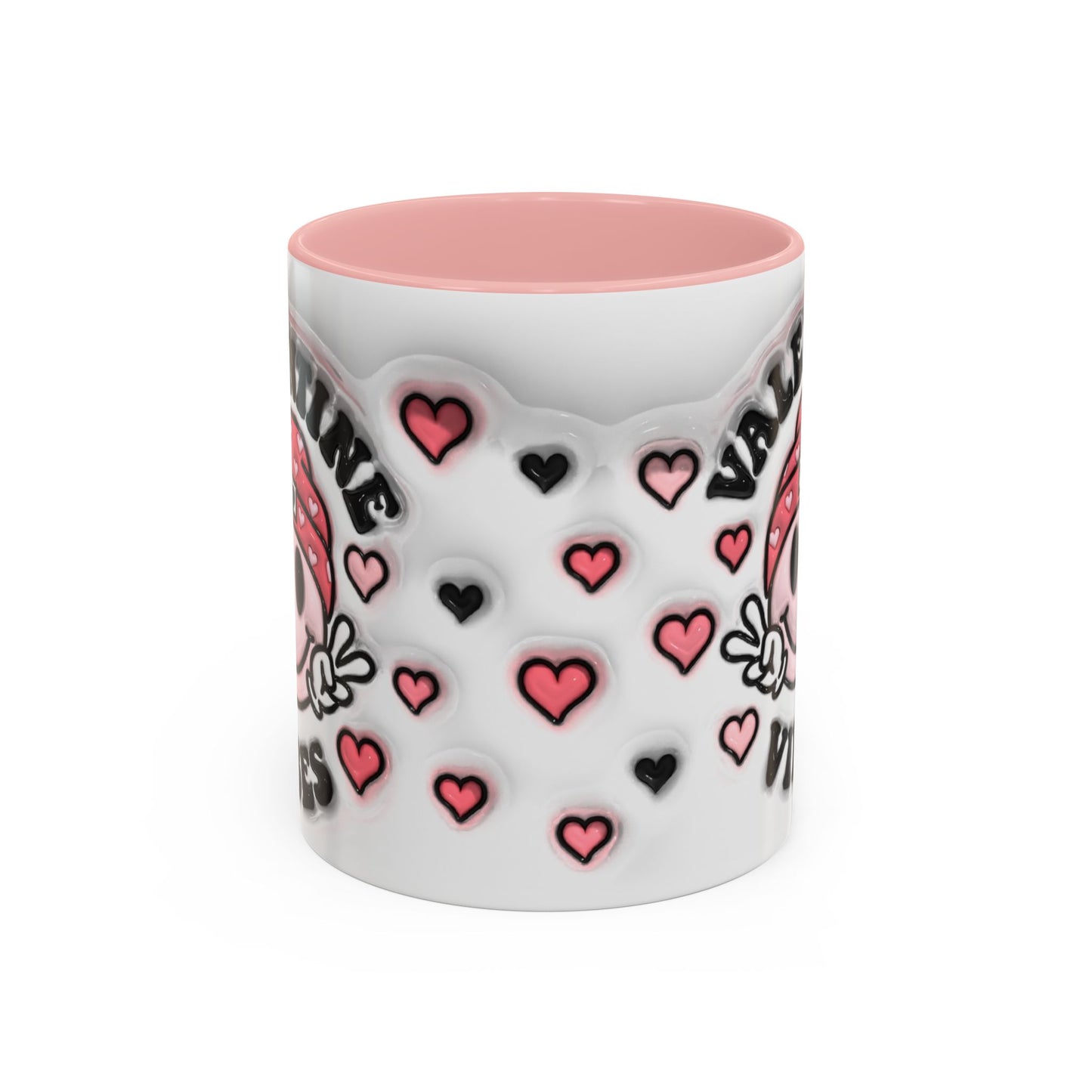 Valentine Vibes - Accent Coffee Mug (11oz, 15oz) Mely Mela