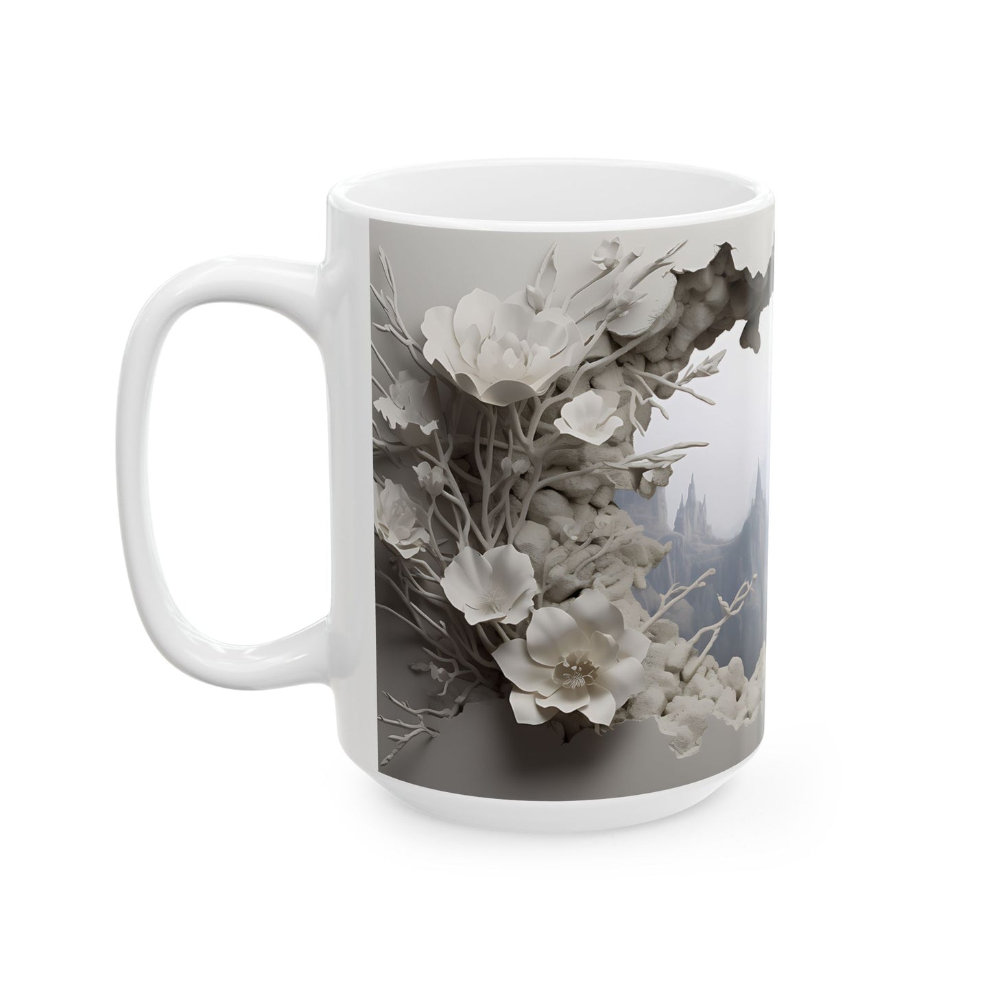 Elevate Your Morning Routine with the 3D Misty Forest - Ceramic Mug (11oz, 15oz) Mely Mela