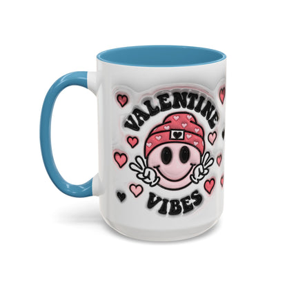 Valentine Vibes - Accent Coffee Mug (11oz, 15oz) Mely Mela