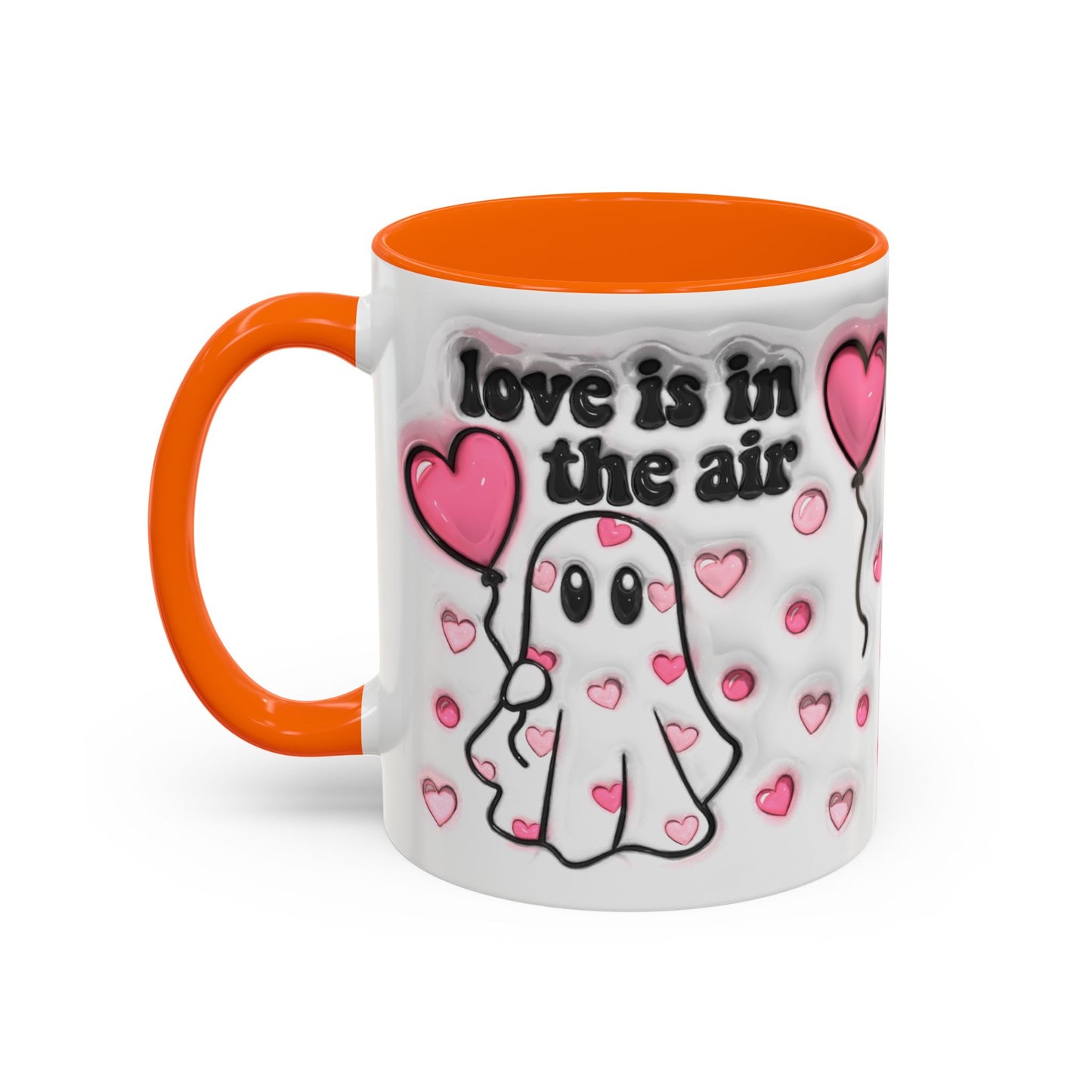 Love Is in the Air ceramic mug in 11oz and 15oz sizes.