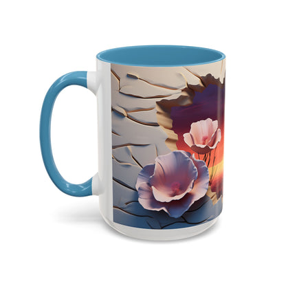 Elevate Every Sip with the 3D Canyon at Dusk - Accent Coffee Mug (11, 15oz) Mely Mela