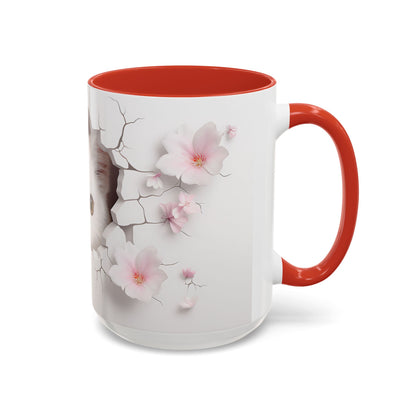 Elevate Your Coffee Moments with the 3D White Cat - Accent Coffee Mug (11, 15oz) Mely Mela