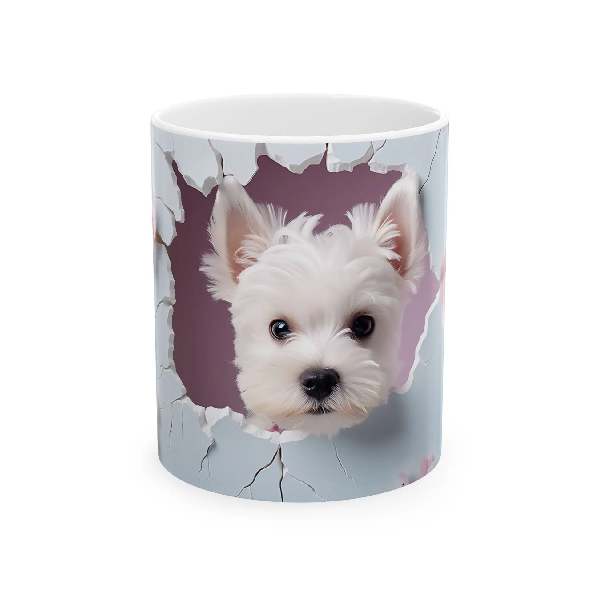 Adorable and Functional: 3D Dog - Ceramic Mug (11oz, 15oz) Mely Mela