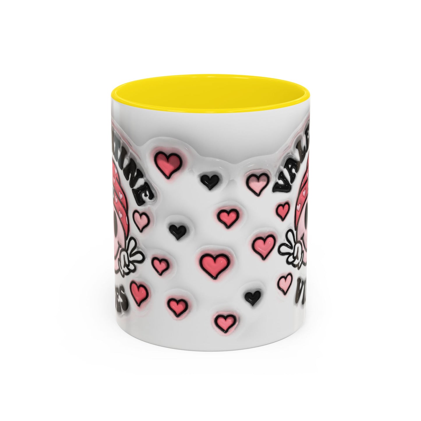 Valentine Vibes - Accent Coffee Mug (11oz, 15oz) Mely Mela