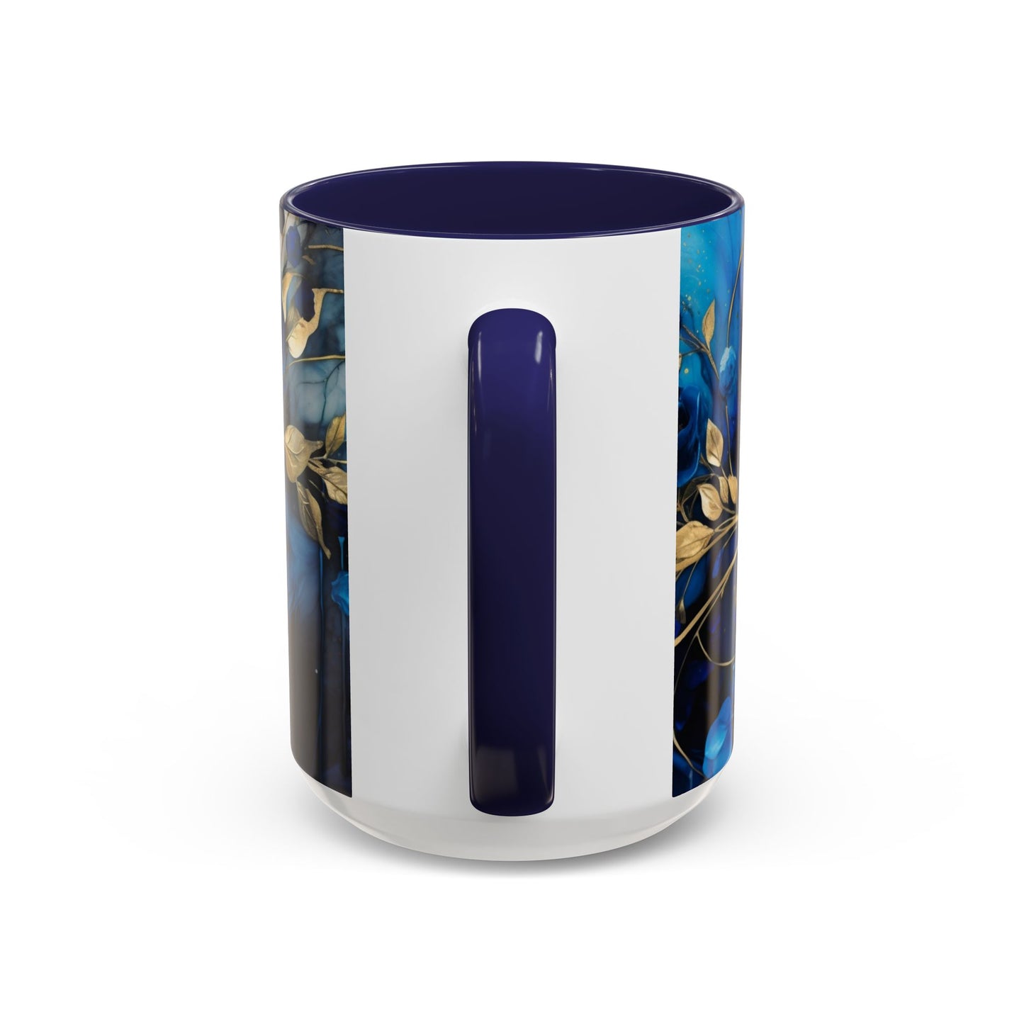 Elegance in Every Sip: Blue Roses - Accent Coffee Mug (11, 15oz) Mely Mela