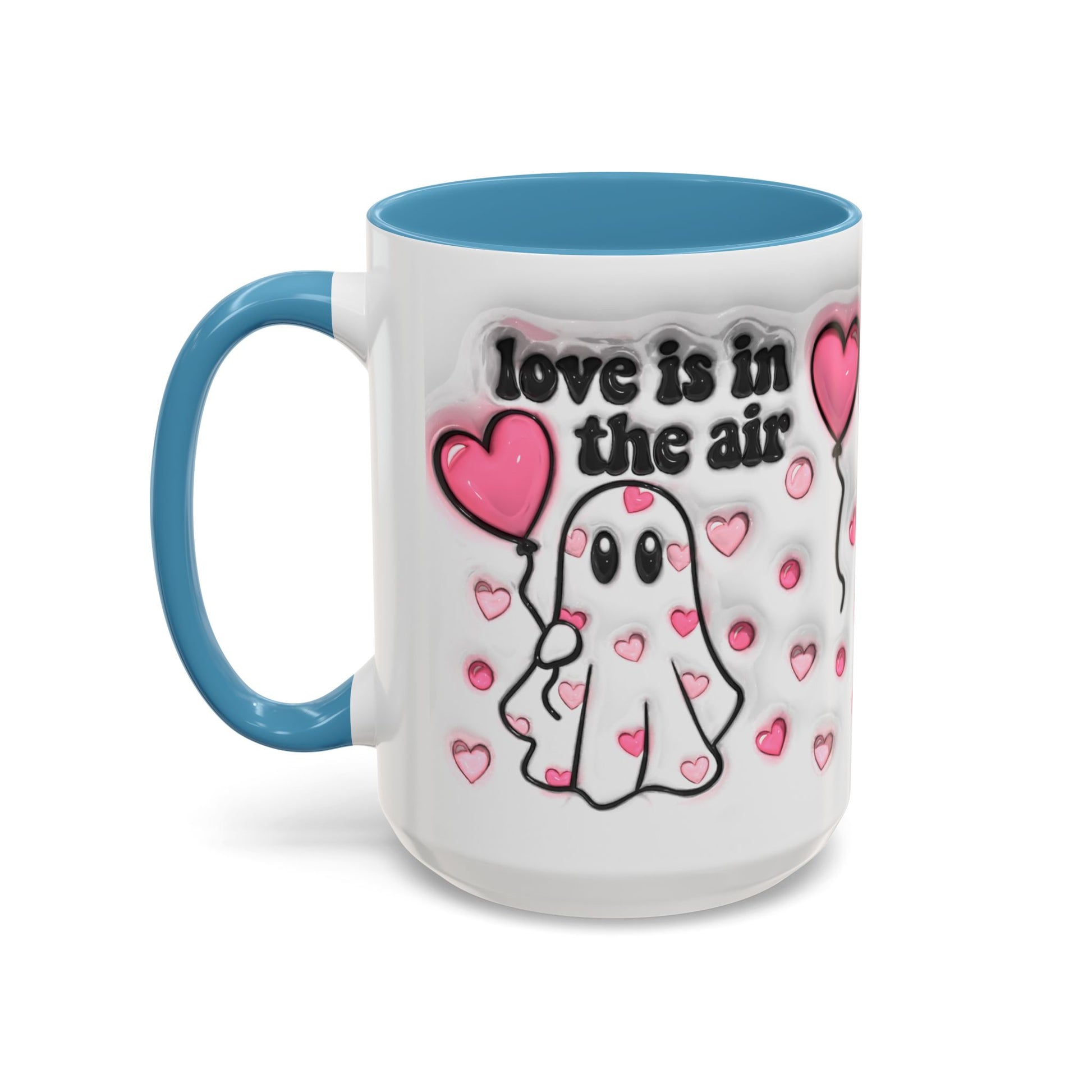 "Love is in the Air" Accent Coffee Mug – Perfect Valentine’s Day Gift (11oz & 15oz) Mely Mela