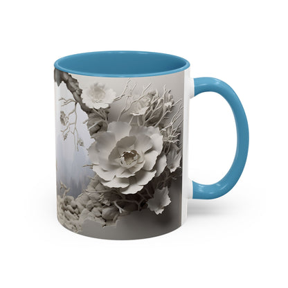 Elevate Your Morning Routine with the 3D Misty Forest - Accent Coffee Mug (11, 15oz) Mely Mela