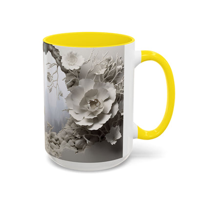 Elevate Your Morning Routine with the 3D Misty Forest - Accent Coffee Mug (11, 15oz) Mely Mela