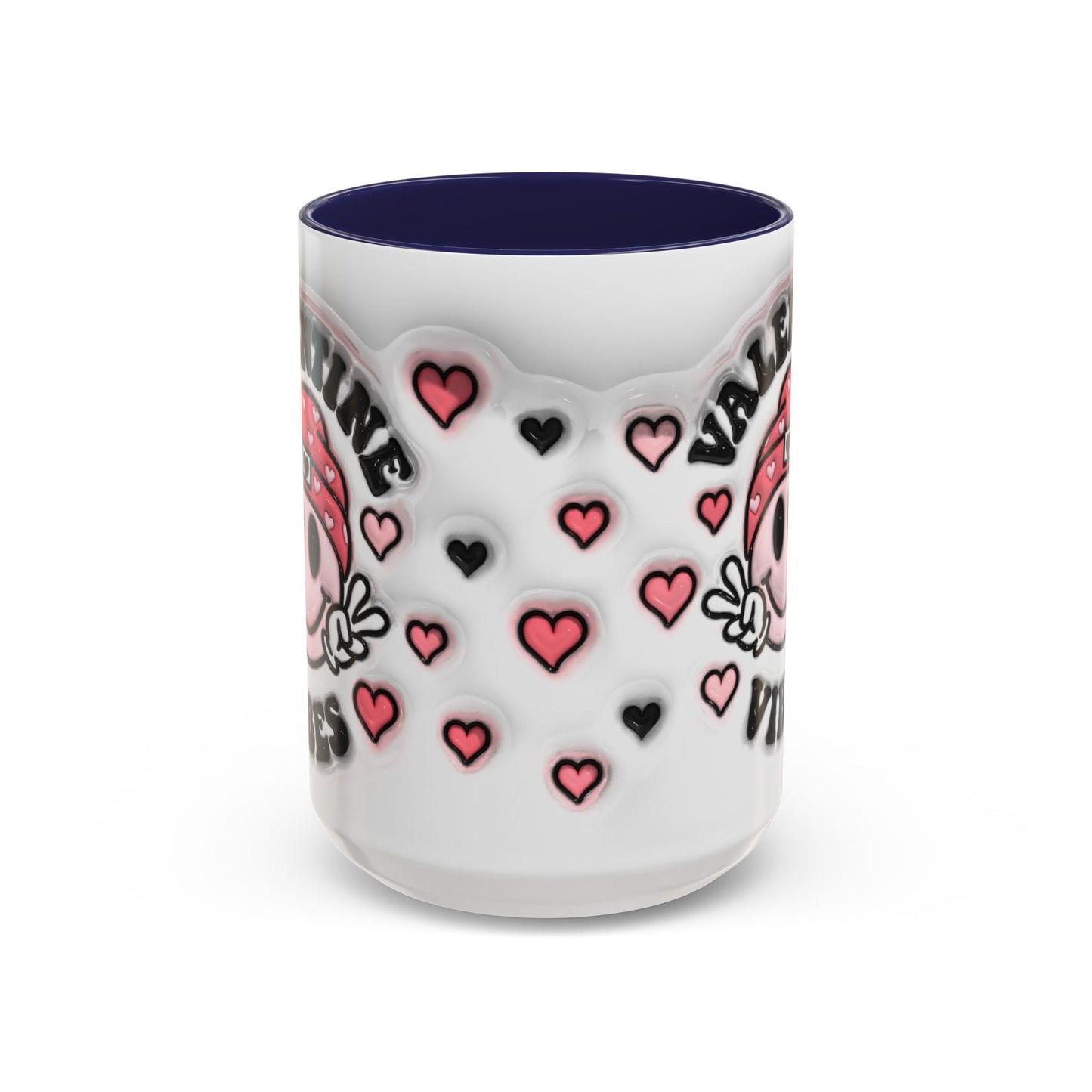 Valentine Vibes - Accent Coffee Mug (11oz, 15oz) Mely Mela