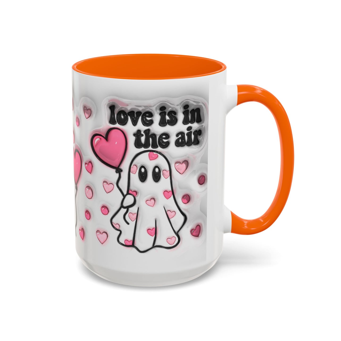 "Love is in the Air" Accent Coffee Mug – Perfect Valentine’s Day Gift (11oz & 15oz) Mely Mela