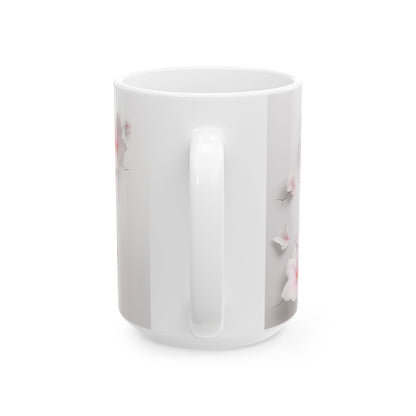 3D White Cat - Ceramic Mugs 11oz & 15oz: The Perfect Blend of Charm and Functionality Mely Mela