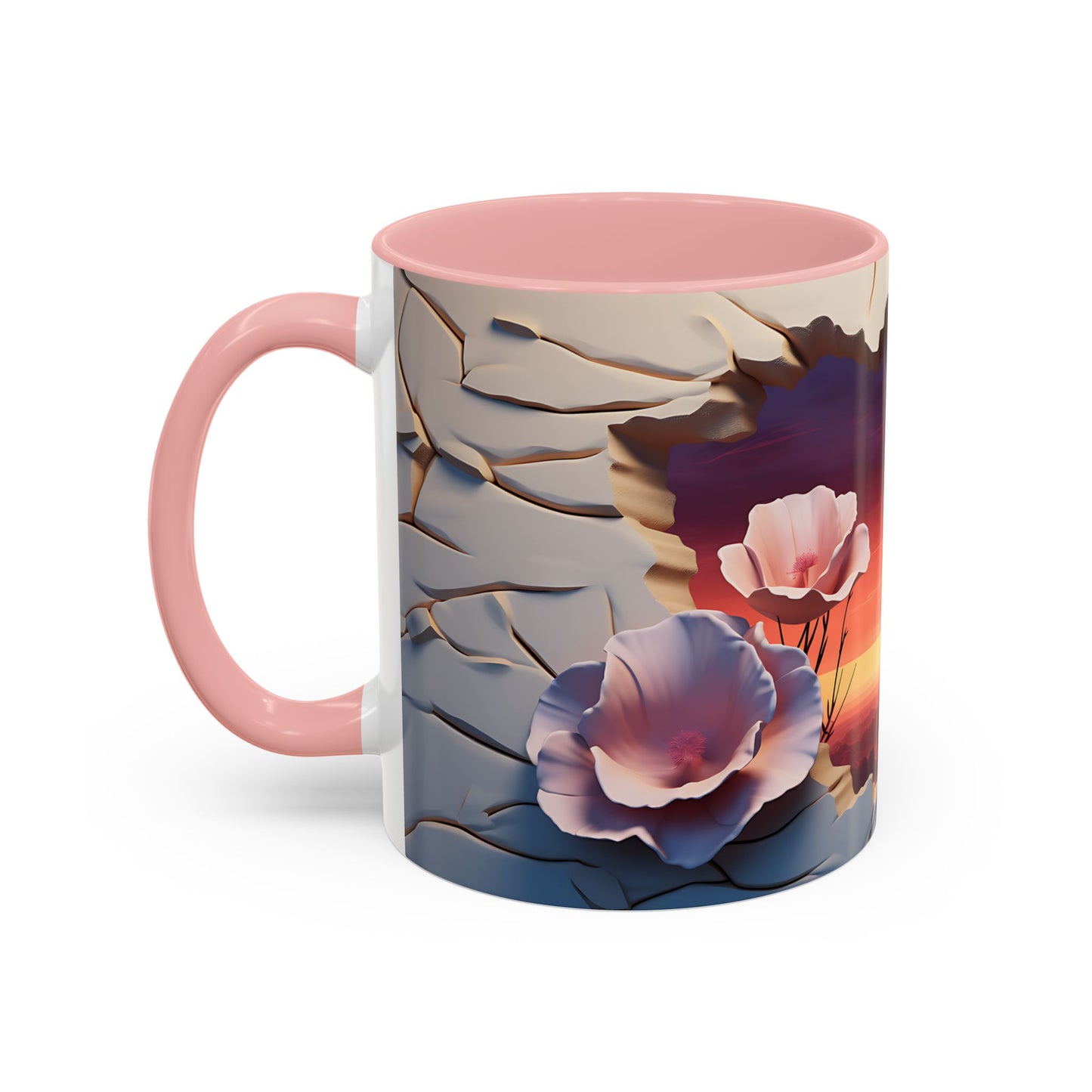 Elevate Every Sip with the 3D Canyon at Dusk - Accent Coffee Mug (11, 15oz) Mely Mela