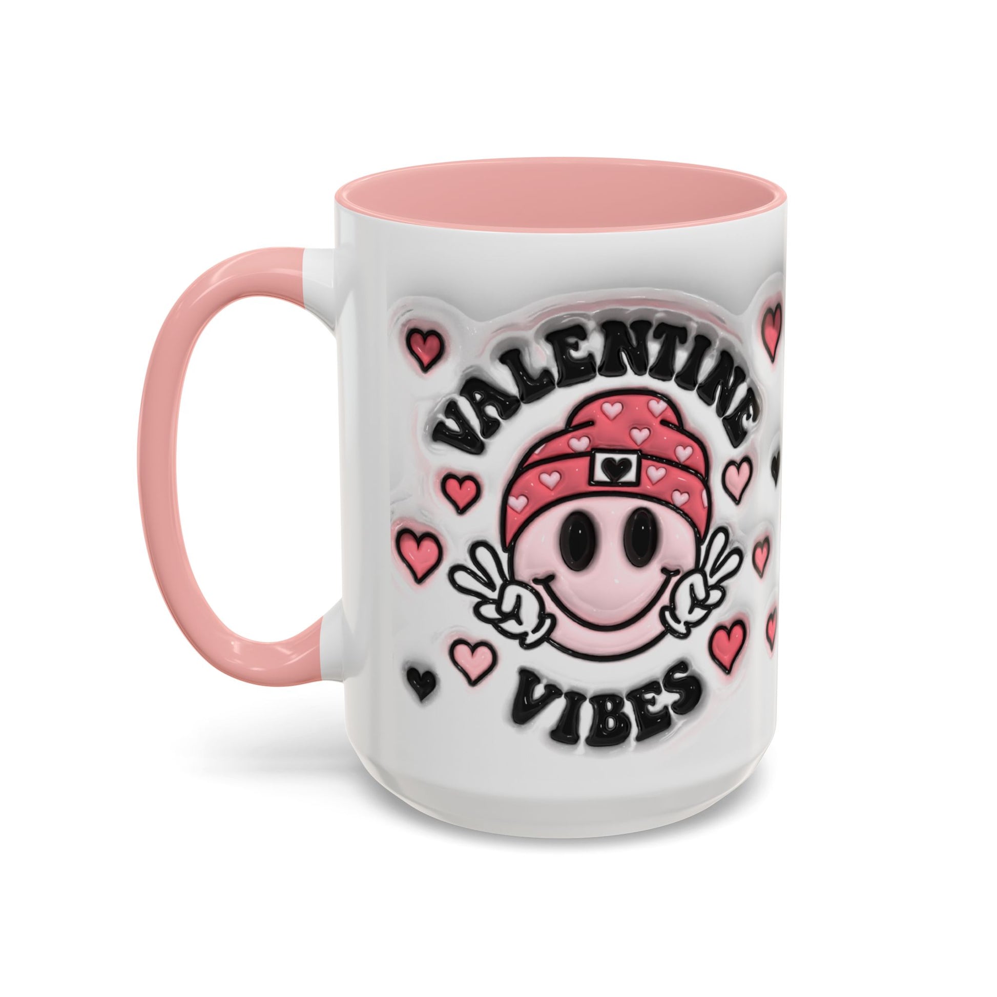 Valentine Vibes - Accent Coffee Mug (11oz, 15oz) Mely Mela