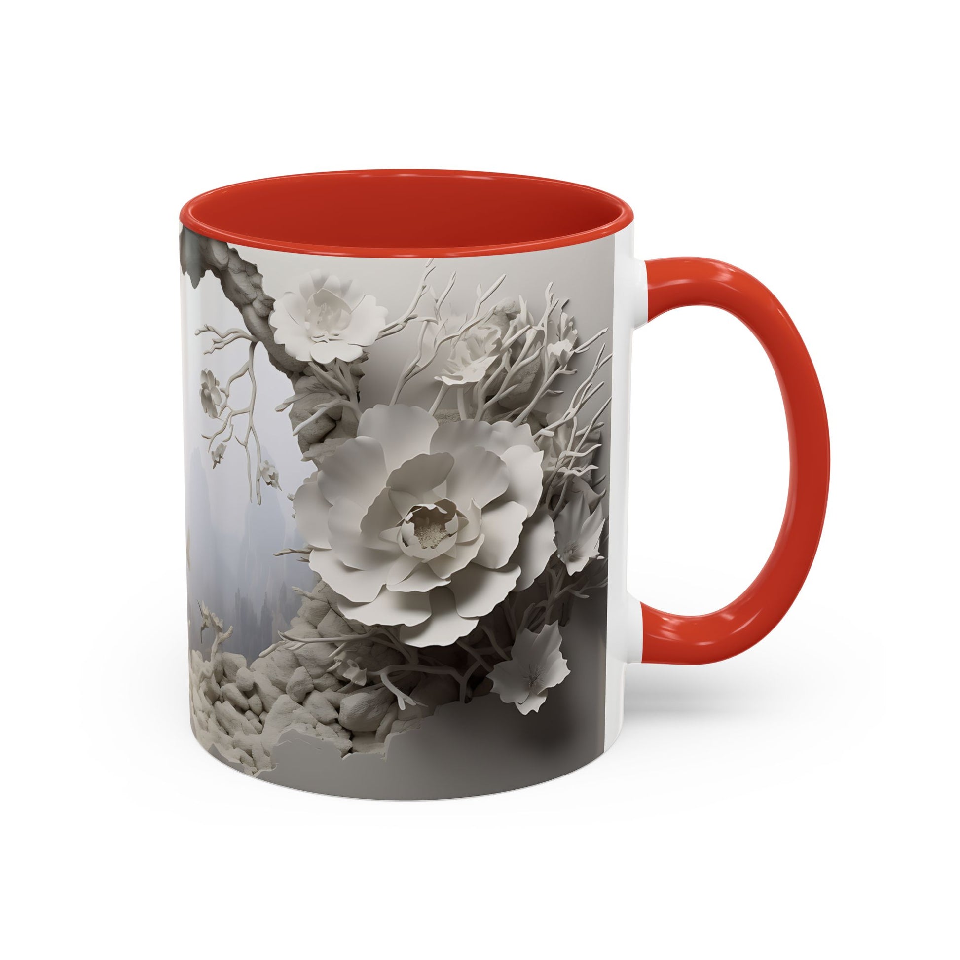 Elevate Your Morning Routine with the 3D Misty Forest - Accent Coffee Mug (11, 15oz) Mely Mela